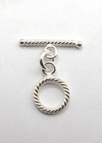 Lot De 2 Fermoirs Boîte « Baril » En Métal Plaqué Argent Sterling - Pour Bracelet Ou Collier