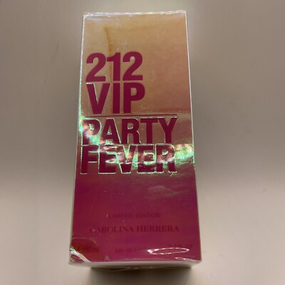 212 VIP PARTY FEVER Limited Edition Carolina Herrera EDT 2.7 oz, New Sealed Box