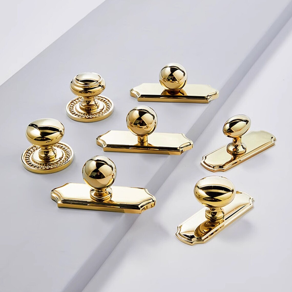 slim fit dress slacks Gold Cabinet Hardware | Antique Brass Drawer Knob main image 1