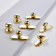 MFYS Gold Knob with Base Plate Drawer Knobs Cabinet pull fashion home Hardware