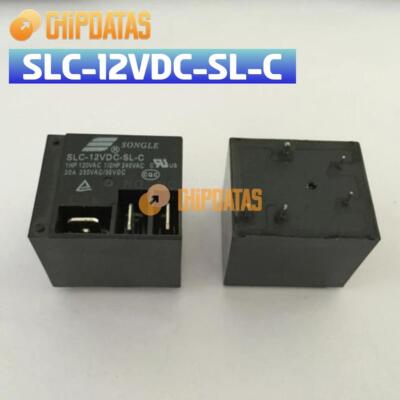 2PCS 5pins 12V SLC-12VDC-SL-C 30A 250VDC T91 Relay Integrated Circuit #R12