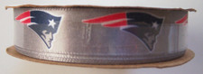 9 Ft. NFL New England Patriots 5/8" Satin Ribbon - Licensed By Offray rc-P1