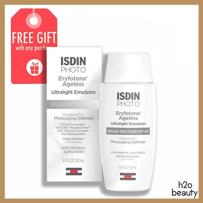 ISDIN Eryfotona Ageless Broad Spectrum Tinted SPF 50 EXP 09/26 100mL **NEW**