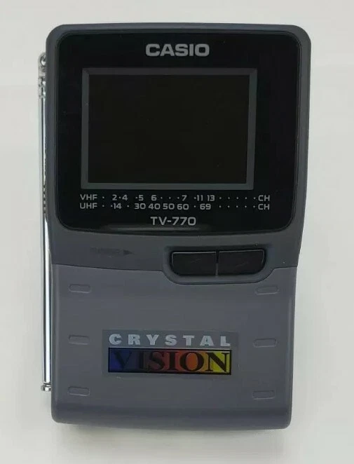 VINTAGE New Casio Portable Color TV-770BX with Crystal Vision David Robinson - Image 2 of 4