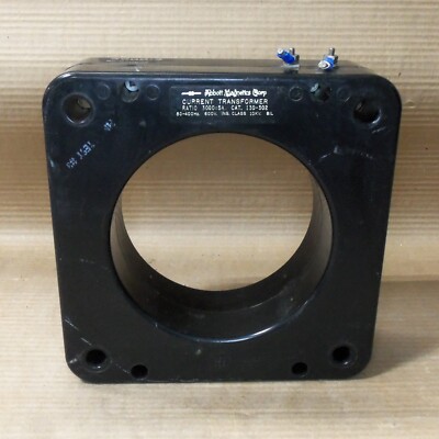 ABBOTT MAGNETICS CORP 130-302 CURRENT TRANSFORMER 3000:5A 50-400HZ 600V 10KV BIL