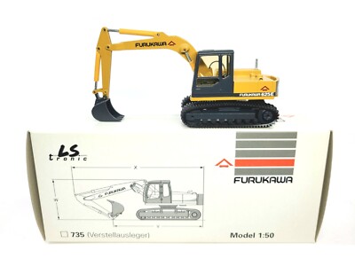 Furukawa 625E Excavator - Conrad 1:50 Scale Diecast Model #2844 New