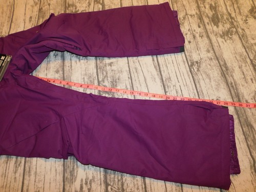 NEW SNOW PANTS WATERPROOF SKI PANTS DC SHOES PURPLE PINK KIDS GIRLS L 12 14 - Picture 8 of 12
