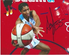 ANGEL MCCOUGHTRY Signed 8.5 x 11 Photo Signed REPRINT Basketball WNBA Dream