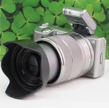 Sony NEX-5 Silver Mirrorless Camera with 18-55mm Lens and Accessories