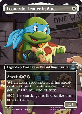 x4 Leonardo, Leader in Blue TMT Ninja Turtles MTG 196 M/NM 4x | eBay