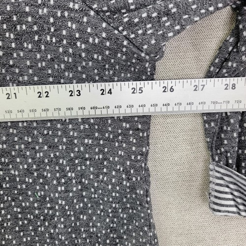 Rose + Olive Shirt Womens 3X Gray Dotted Knit Pullover Stretch Comfort Soft Cozy - Picture 6 of 8