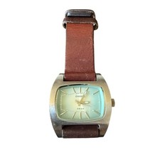 Orologio Diesel DZ 2038 Quadrante Quarzo Rettangolare Blu Y2K Vintage 5 bar