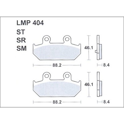 AP RACING LMP404 Bremsbeläge Paar Bremse Standard