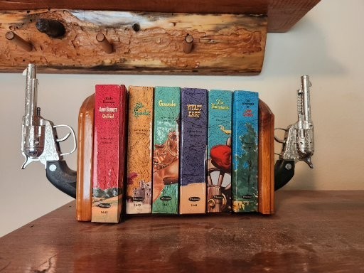 Vintage 1958 Whitman Big Little Books Western TV Series Complete Set 6 + Custom