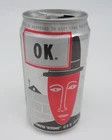 Vintage OK Soda Empty Can 1994 Coca-Cola Art Design 12oz Collectible Calef Brown