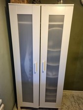 White IKEA wardrobe Aneboda WITH MATCHING IKEA SKUBB hanging storage organizer