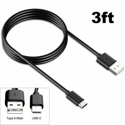 3ft USB-C Charging Cable For Duralast DL-800L DL-1200AC PS4 Lithium Jump Starter