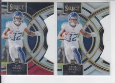 2 - 2023 Select TYJAE SPEARS RC Die Cut Black Red + Silver Prizm Titans #172