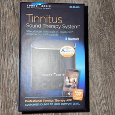 Sound Oasis Tinnitus Sound Therapy System Bluetooth with 20 Sounds BST-80-ADC0