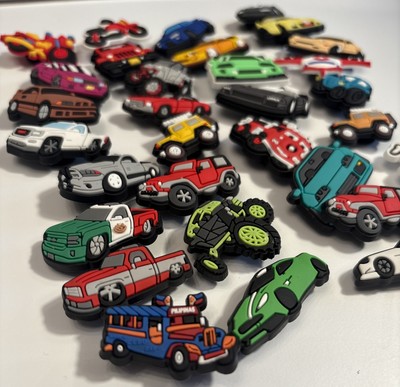 Shoe Charms Set Of 32 Cars Truck Jeep Unisex Youth Shoes Slides