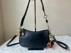 Coach Originals swinger 20 Leather Clutch Shoulder Bag With Cherry Charm