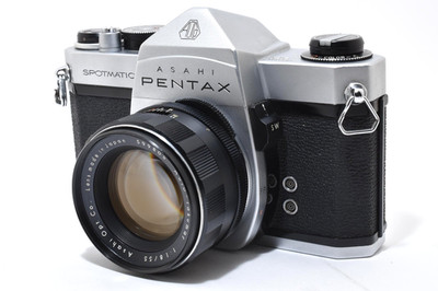 tested【NEAR MINT】Pentax SP silver/ auto Takumar 55mm F1.8 from japan