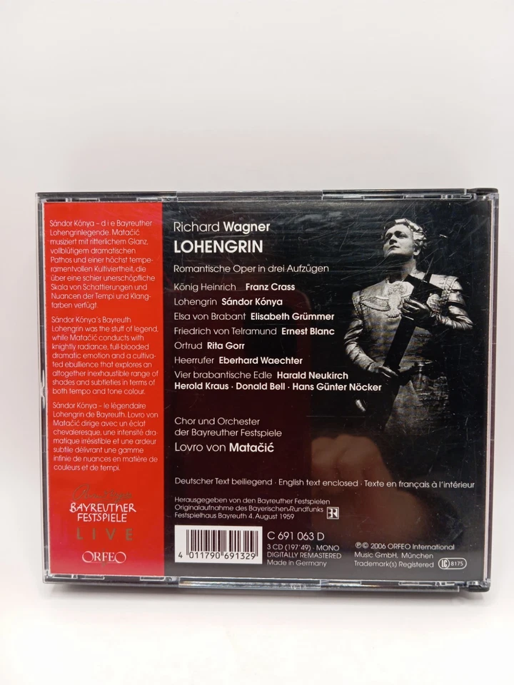 ✨CD * Lovro Von Matacic _ Wagner Lohengrin * ORFEO D'OR - Photo 2/4