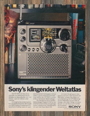 Sony ICF-5900 - Reklame Werbeanzeige Original-Werbung 1979
