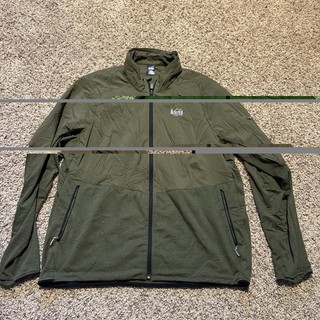 REI Co Op Men’s Green Running Zip Jacket XL