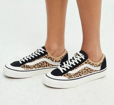 NEW Vans Style 36 Decon SF Mini Leopard Suede Leather Sneakers Shoes Women's 5
