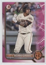 2022 Bowman Prospects Fuchsia Border 126/299 Ricardo Genoves #BP-60 02qo
