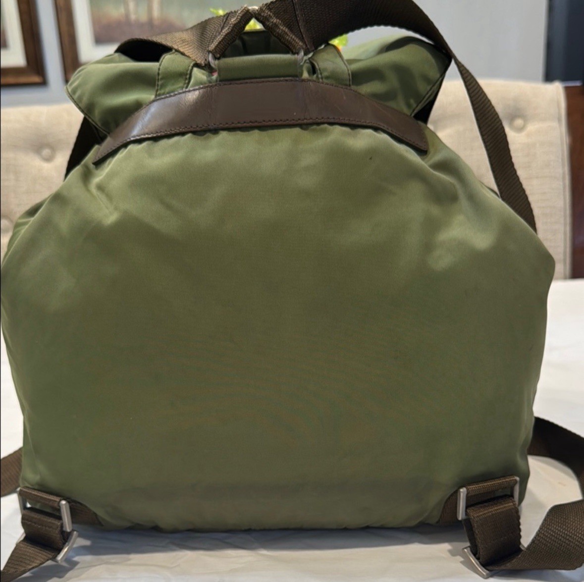 Authentic Prada Green Vintage Backpack - image 2