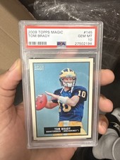 Topps 2009 Topps Magic Football Tom Brady #145 PSA 10 Michigan Wolverines
