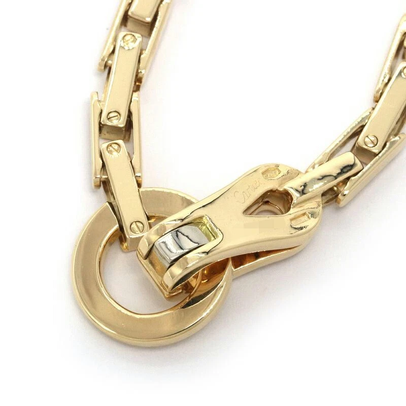 Bracciale Cartier Agraph in oro giallo 18 carati YG braccialetto a catena 7 1...
