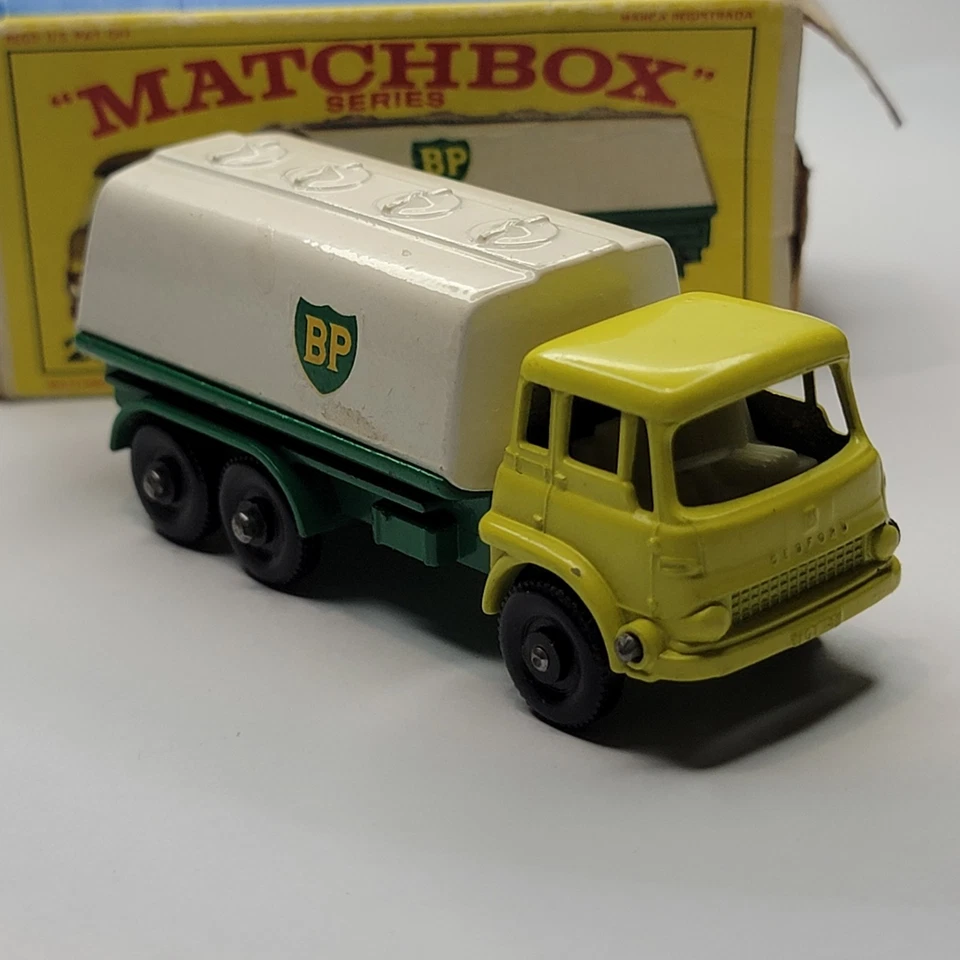 Petrolero Matchbox Lesney Bedford BP #25 1964 con caja original lote RARO #6612 Foto 3 de 4