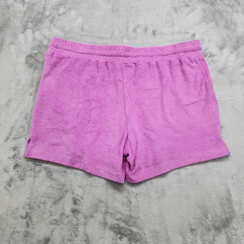Time And Tru Shorts Womens XL (16-18) Purple French Terry Pull-On Summer Beach - Picture 2 of 10
