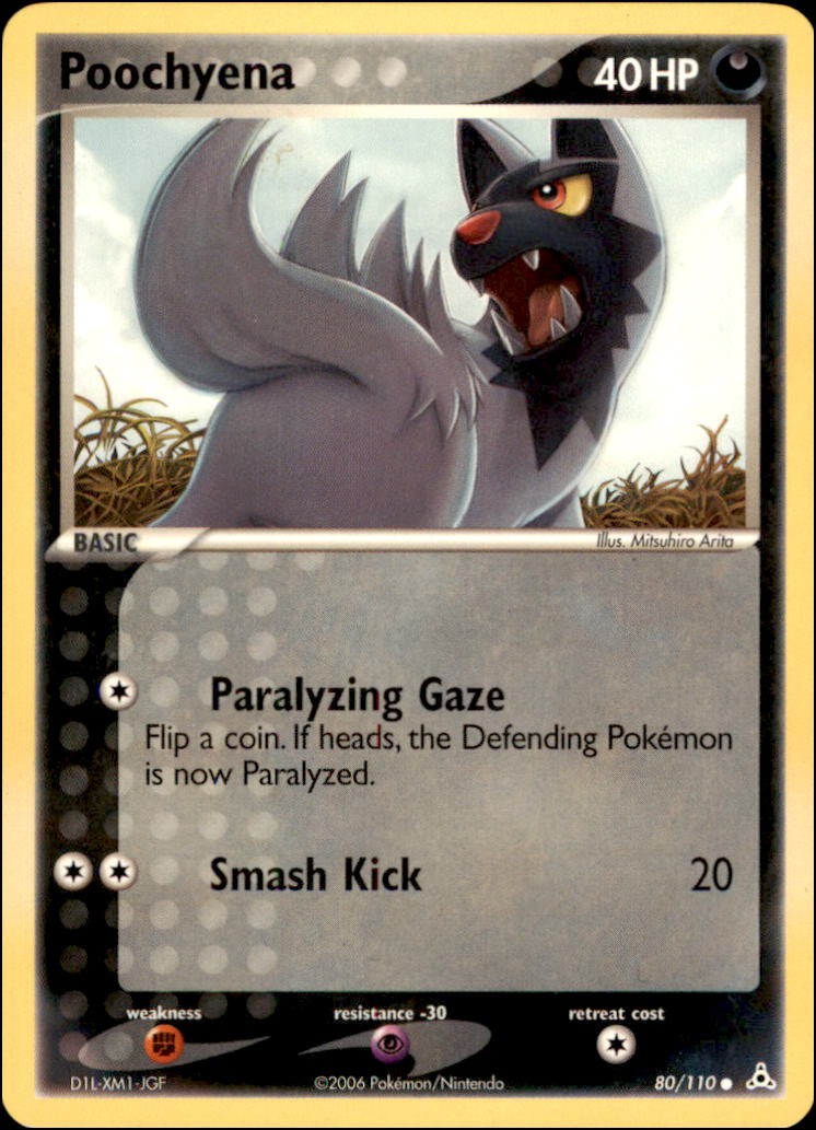 Pokemon - Poochyena #80/110 - Holon Phantoms Common