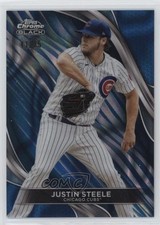 2024 Topps Chrome Black Blue Lava Refractor 41/75 Justin Steele #71 16wa