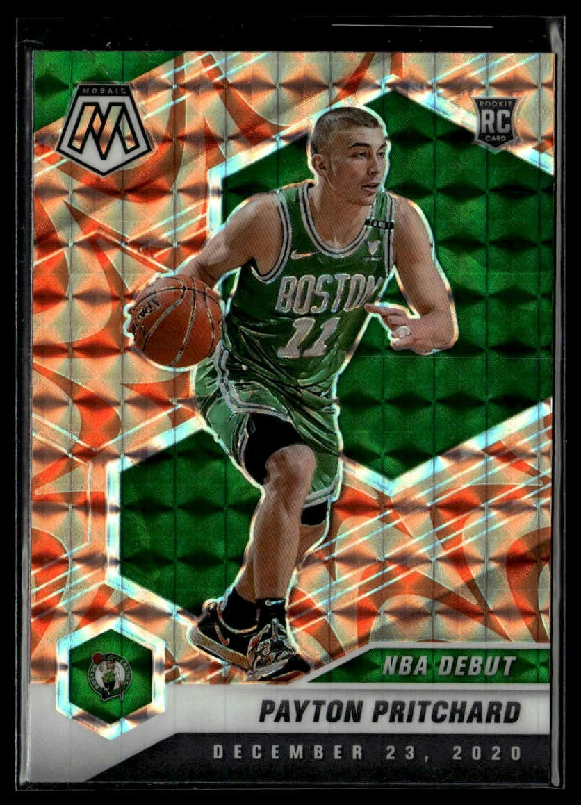 Payton Pritchard 2020-21 Mosaic Reactive Orange #269 Boston Celtics