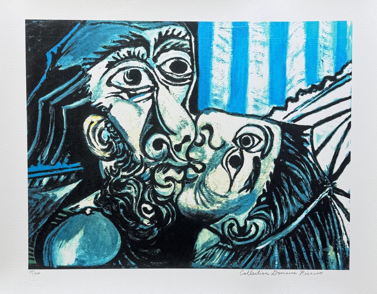 Pablo Picasso THE KISS Estate Signed & Stamped Limited Edition