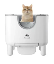  Open-Top Self-Cleaning Cat Litter Box, Automatic, Odor Free, Safety Features