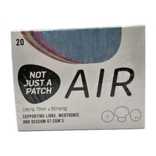 Not Just A Patch Air Libre Thin & Strong 20 Patches Medtronic Dexcom G7 CGM'S