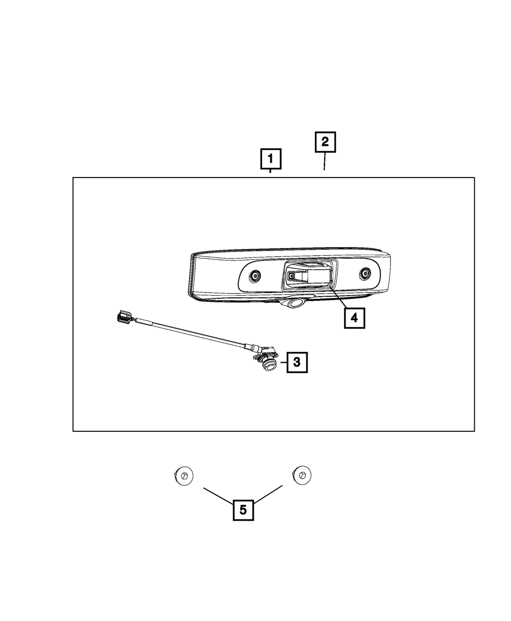 Genuine Mopar Back Up Camera Bezel 7AA01RXFAA