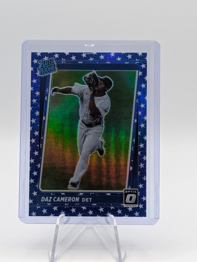 2021 Donruss Optic Rated Spirit of 76 Prizm 09/76 Daz Cameron #85 Rookie RC