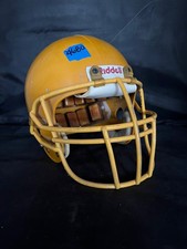 Vtg 1970s Riddell PAC3 Game Sunflower Gold Football Helmet Used Worn Pitt ASU