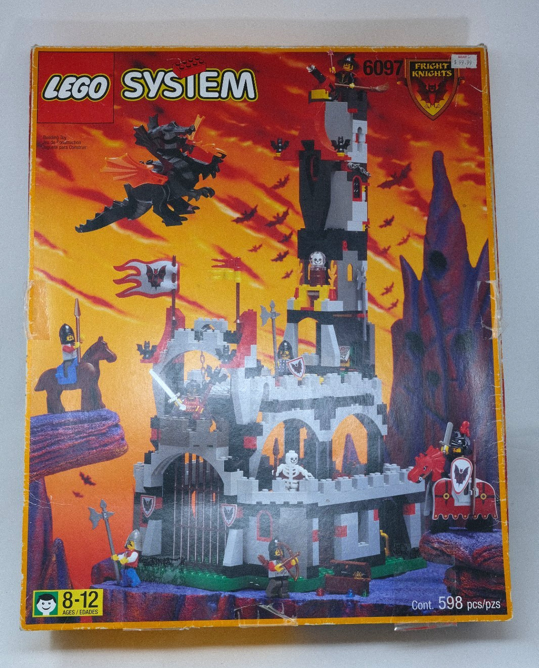 LEGO 6097 Night Lord’s Castle – Inc. Set (83%) w/ Box, Manual & Bonus Lego Parts