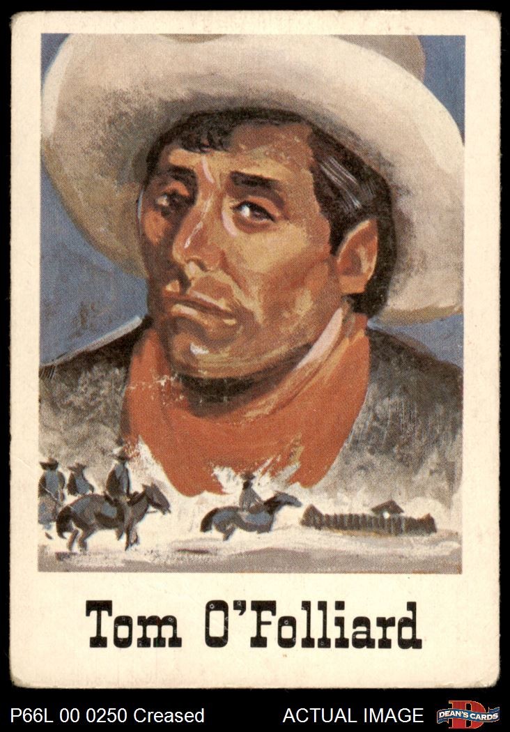1966 Leaf Good Guys Bad Guys #57 Tom O'Folliard 3 - VG
