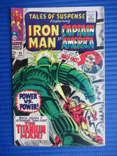 TALES OF SUSPENSE # 93 - (VF-) -IRON MAN/CAPTAIN AMERICA-TITANIUM MAN-HALF-FACE