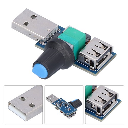 USB Lüftergeschwindigkeitsregler Lautstärkeregler Anpassung Der Boardgeschw UB - Afbeelding 7 van 21