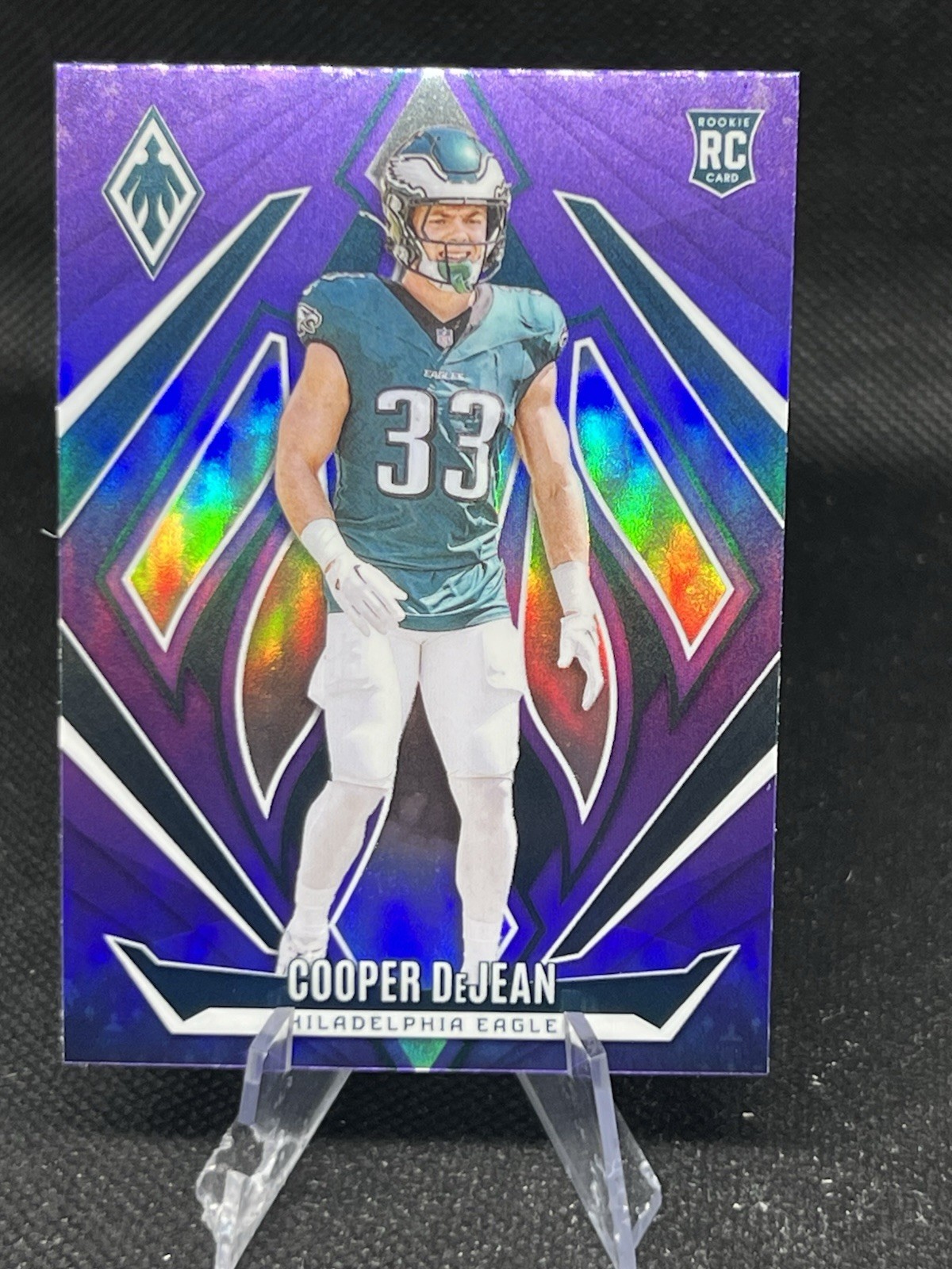 2024 Panini Phoenix Cooper DeJean Rookie Purple (RC) #171 Eagles
